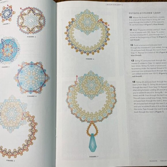 Beadwork Magazine Jewelry Crafting Book u Feb Mar 2017 Vol 20 No 2 - Picture 7 of 8